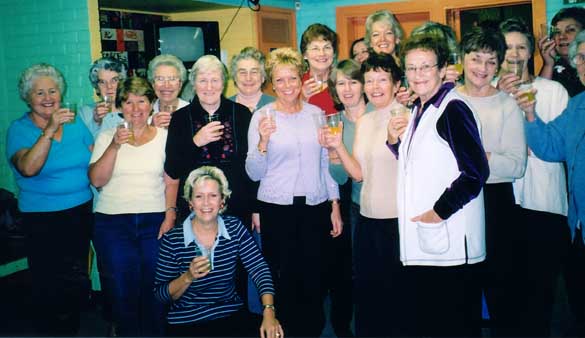Thursday morning line dancers in Broadstone